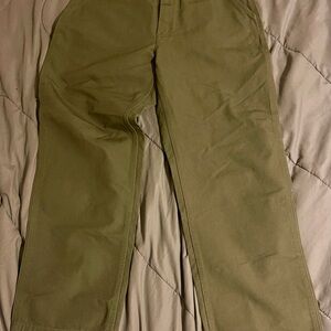 Carharrt green duck canvas jeans 36x32